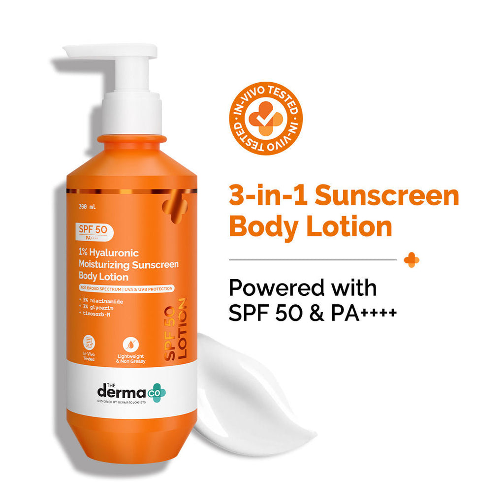 1% Hyaluronic Moisturizing Sunscreen Body Lotion SPF 50 PA++++