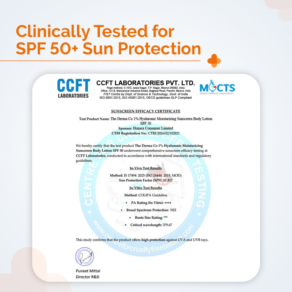1% Hyaluronic Moisturizing Sunscreen Body Lotion SPF 50 PA++++