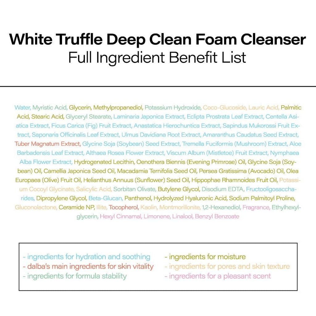White Truffle Deep Clean Foam Cleanser, Vegan, All Skin Types