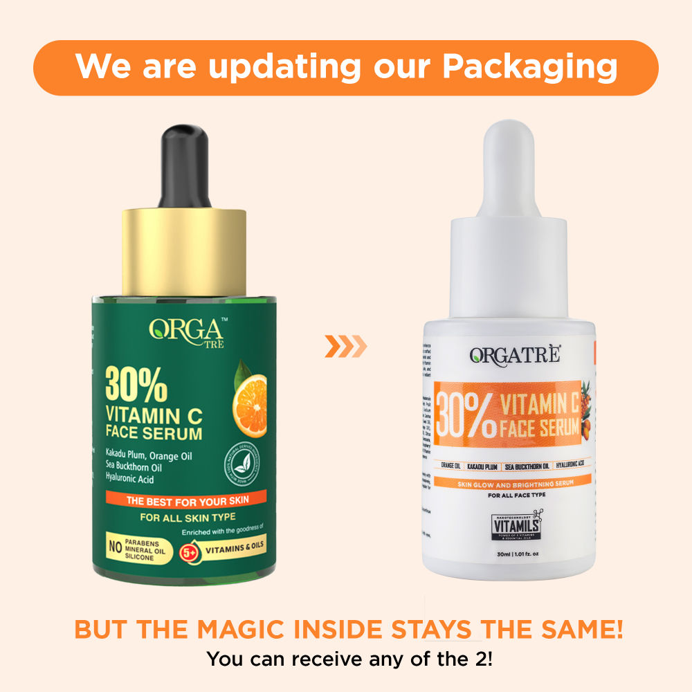 30% Vitamin C Face Serum With Hyaluronic Acid – Skin Glowing & Brightening Serum