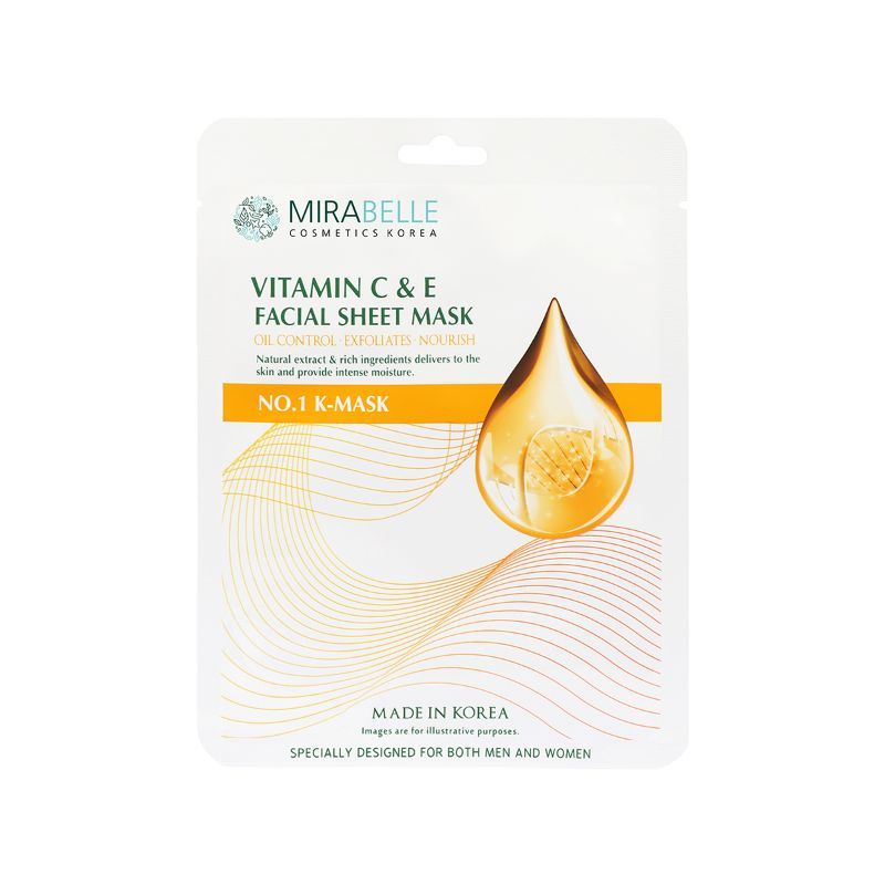 Vitamin C & E Facial Sheet Mask For Lighten Dark Spots