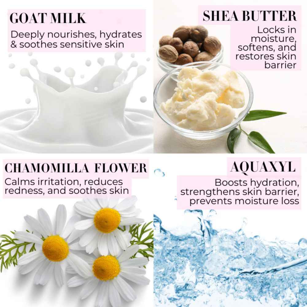 Goat Milk Body & Face Lotion With Shea Butter | Intense Nourishment & Glowing Skin Unisex