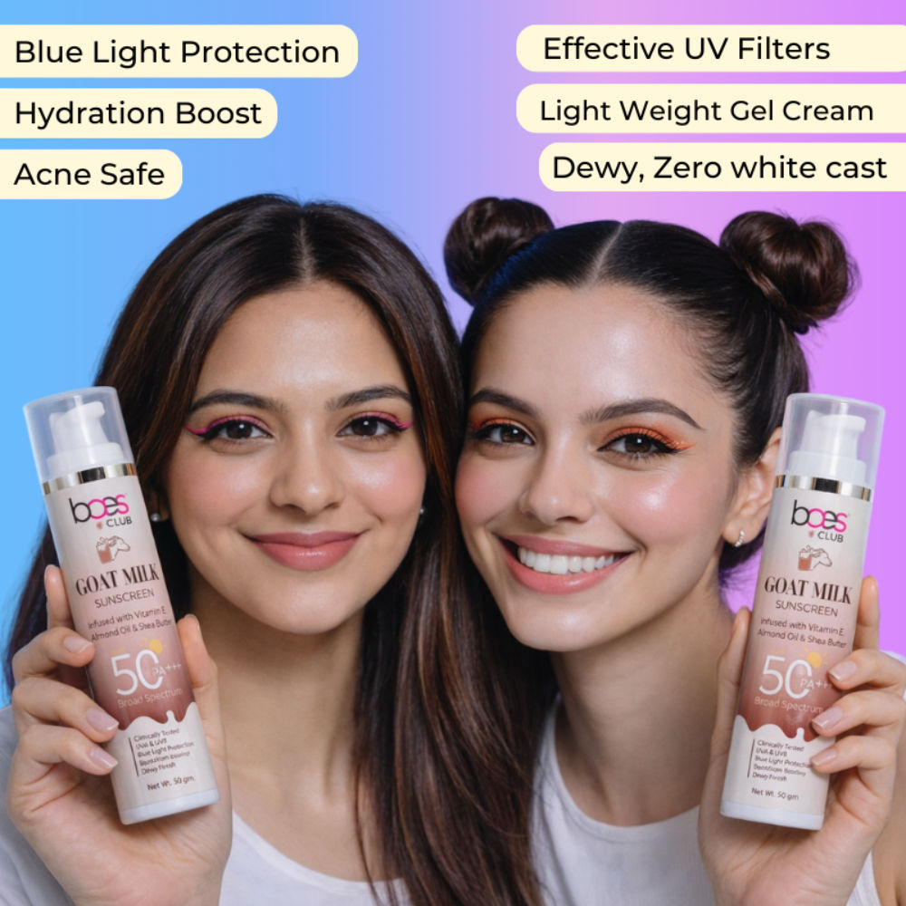 Goat Milk Sunscreen Spf 50 Pa++++ With Shea Butter Vitamin E No White Cast All Skin Type