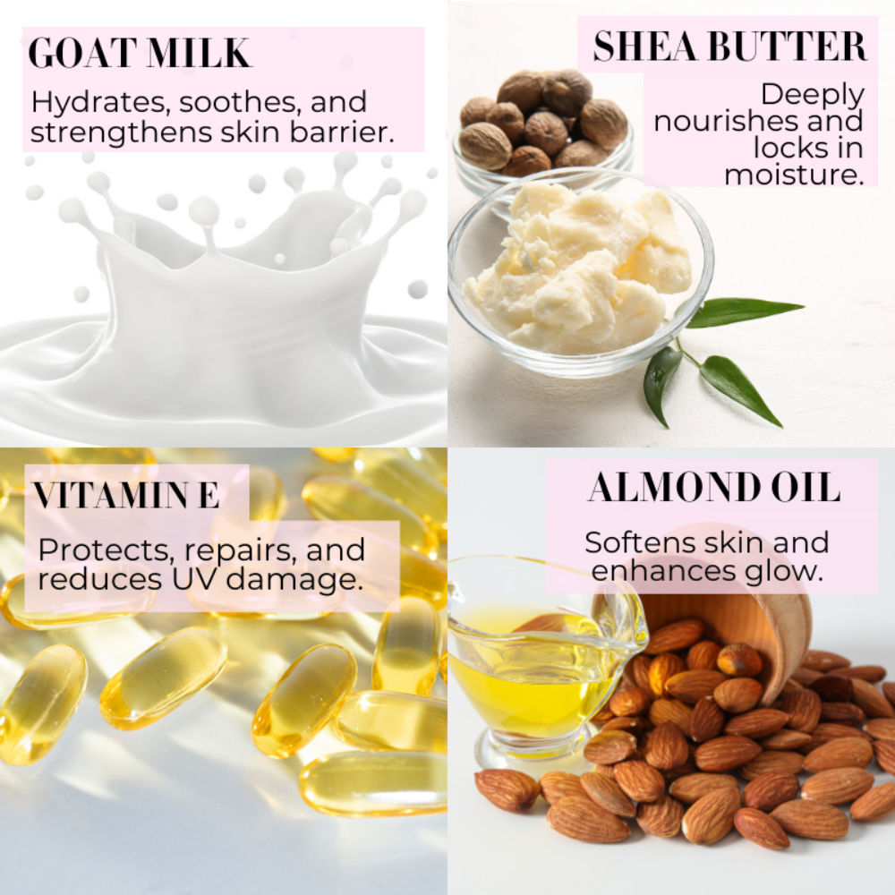Goat Milk Sunscreen Spf 50 Pa++++ With Shea Butter Vitamin E No White Cast All Skin Type
