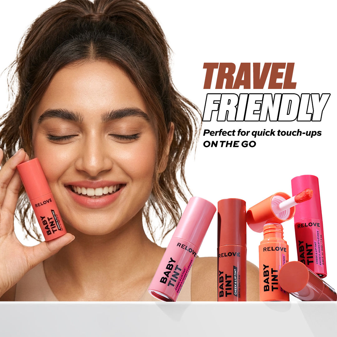 Relove Baby Lip & Cheek Tint - Long Lasting - Soft & Glowy Finish