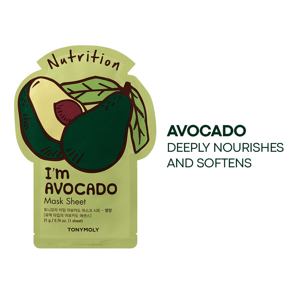 Korean I'm Face Sheet Mask - Avocado