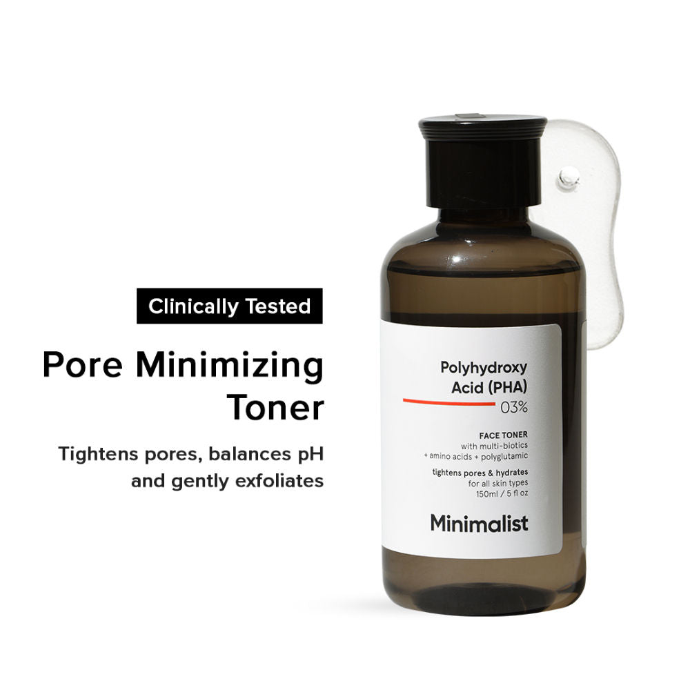 3% Polyhydroxy PHA Face Toner With Multi Biotics For Minimizing Pore Size & Hydrating Skin