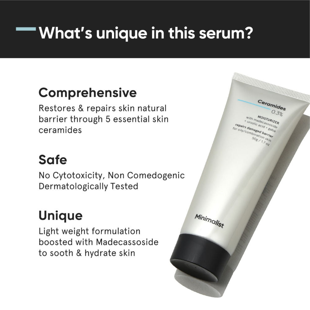 0.3% Ceramide Barrier Repair Moisturizing Cream For Oily Skin