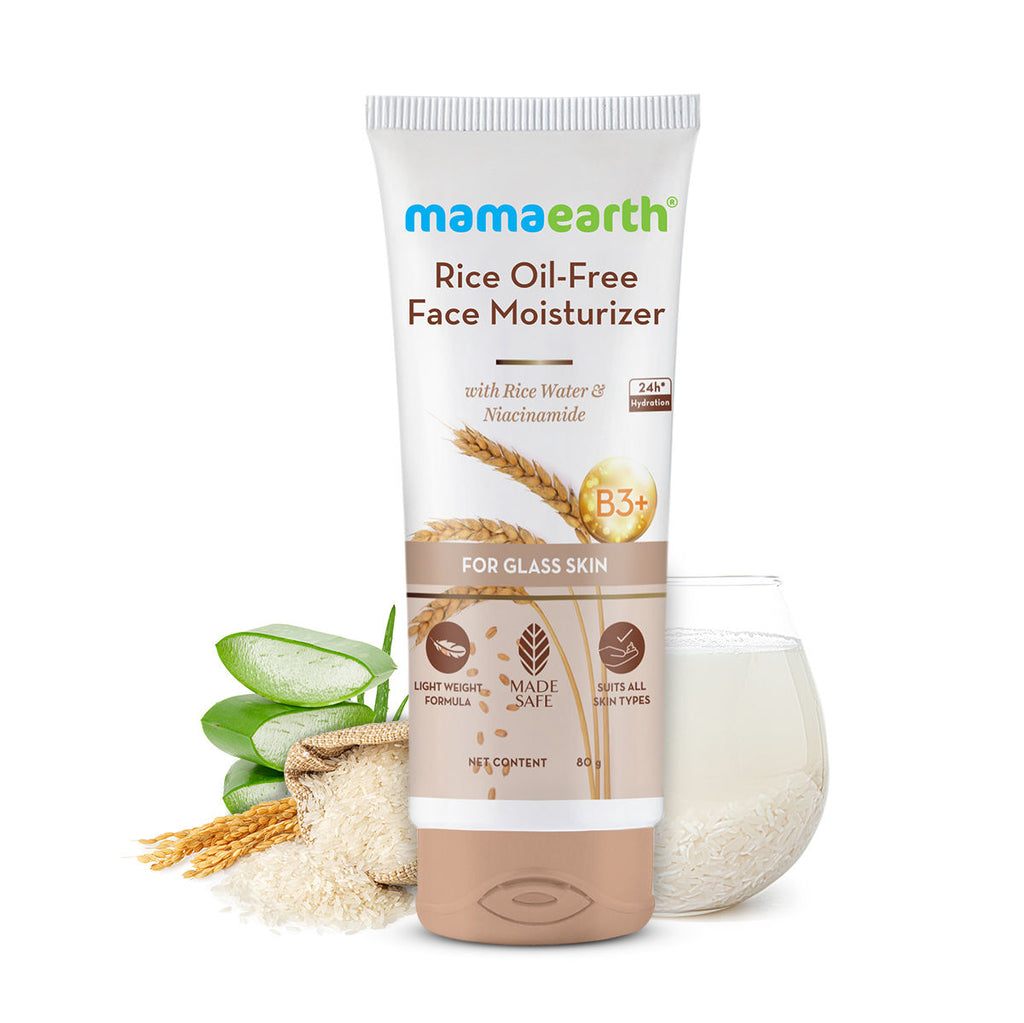 Rice Oil-Free Face Moisturizer With Rice Water & Niacinamide For Glass Skin