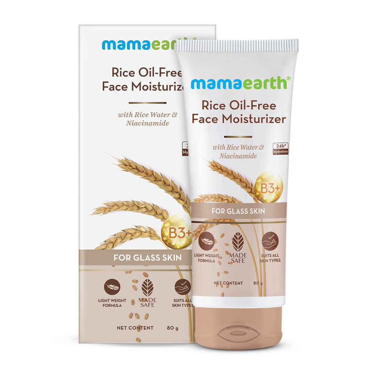 Rice Oil-Free Face Moisturizer With Rice Water & Niacinamide For Glass Skin