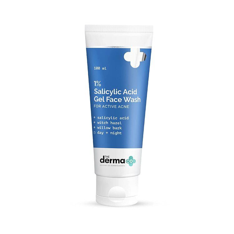 1% Salicylic Acid Face Wash for Active Acne with Salicylic Acid & Witch Hazel