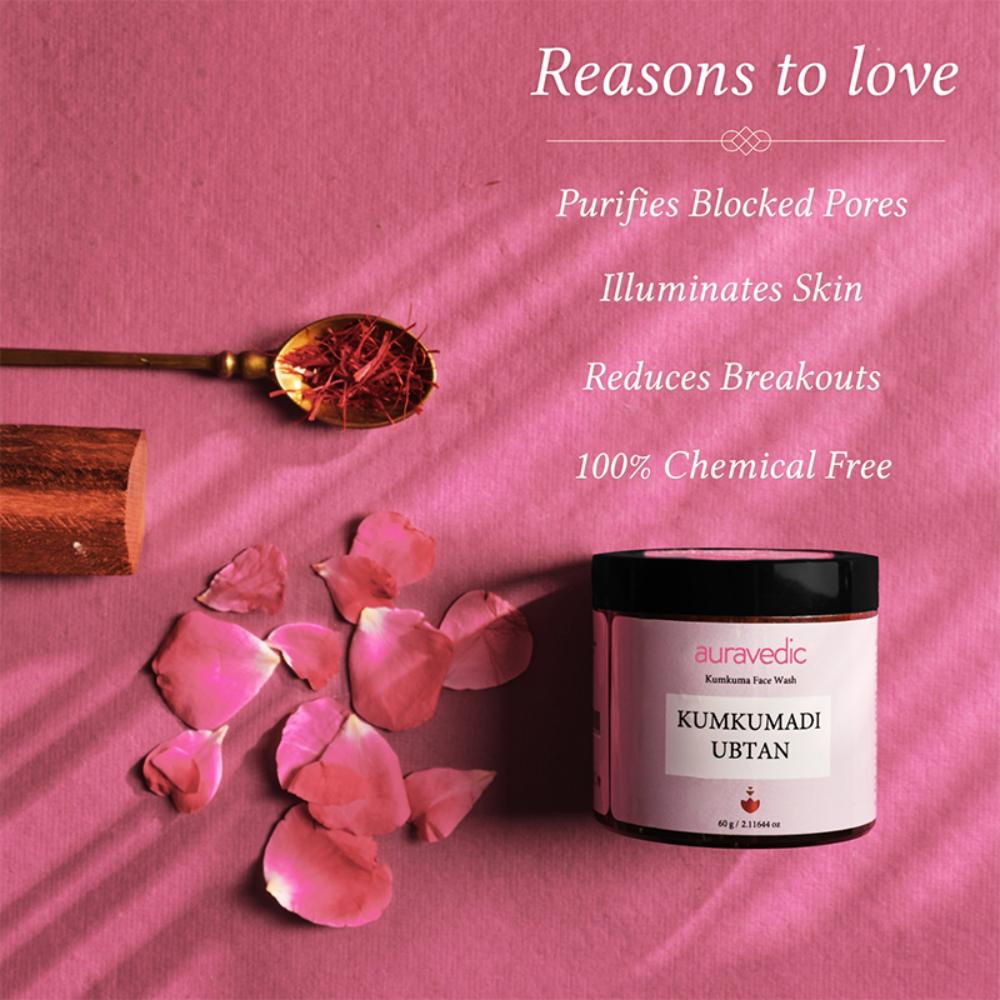 Kumkumadi Tailam Ubtan Face Wash For Glowing Skin Kumkumadi Oil Ubtan Powder Face Pack