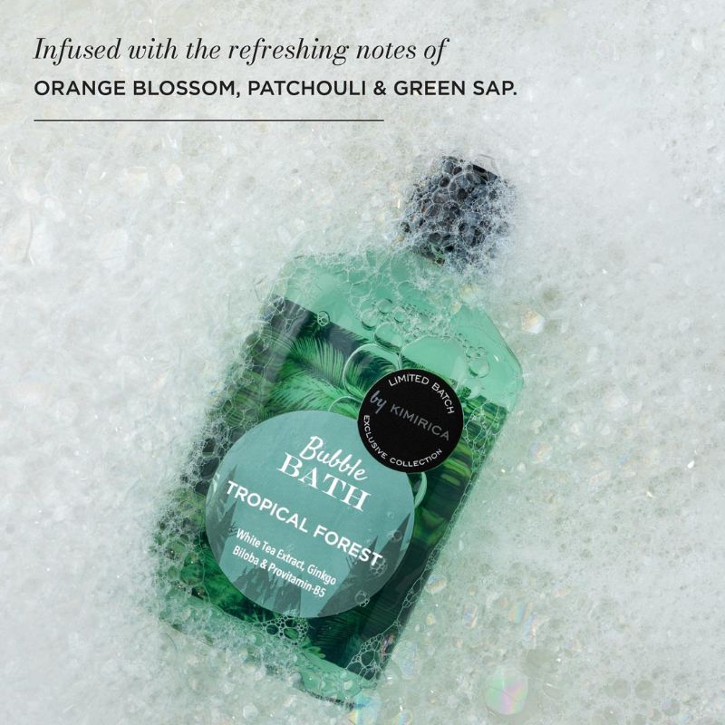 Tropical Forest Bubble Bath For Soothing Exotic Bath