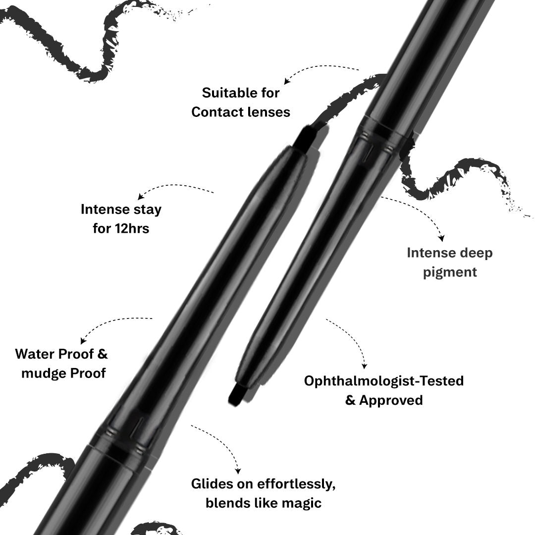 Breathtaking Eye Kajal Waterproof Smudgeproof Long Lasting Rich Pigment