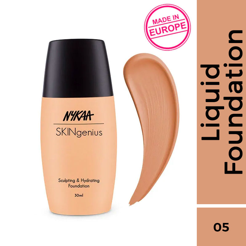 SKINgenius Sculpting & Hydrating Dewy Foundation - Golden Honey 05