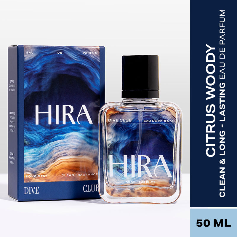 Dive Club Long-Lasting Eau De Parfum for Men (Fresh, Woody, Spicy, Musky)