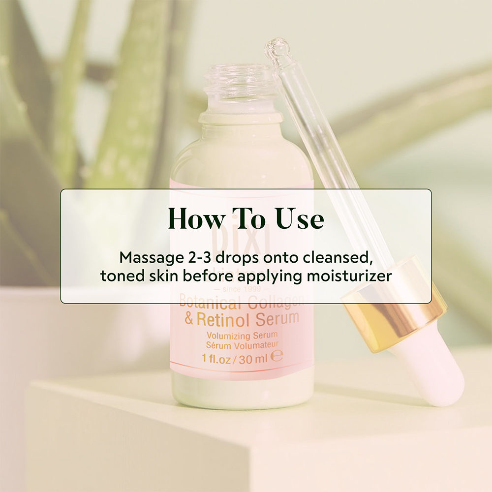 Botanical Collagen & Retinol Serum To Boost Radiance and Softens Fine Lines