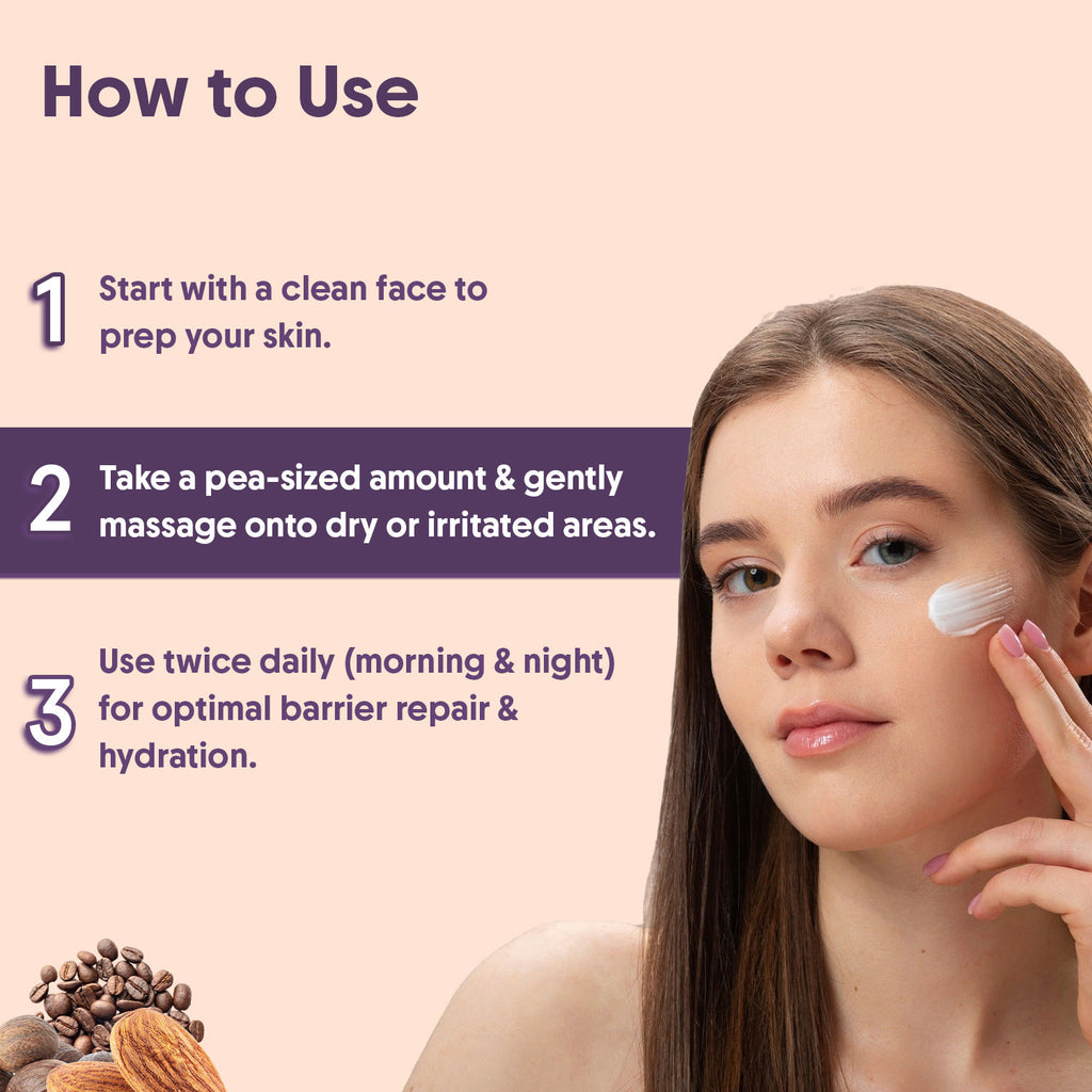 Barrier Repair Face Moisturiser, Ceramide & Niacinamide, Dry, Oily & Sensitive Skin