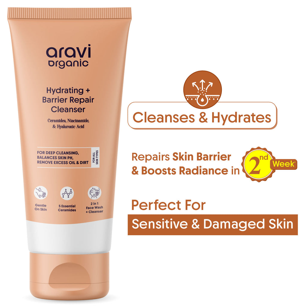 Barrier Repair Cleanser, Ceramide & Niacinamide, For Oily, Dry & Acne Prone Skin