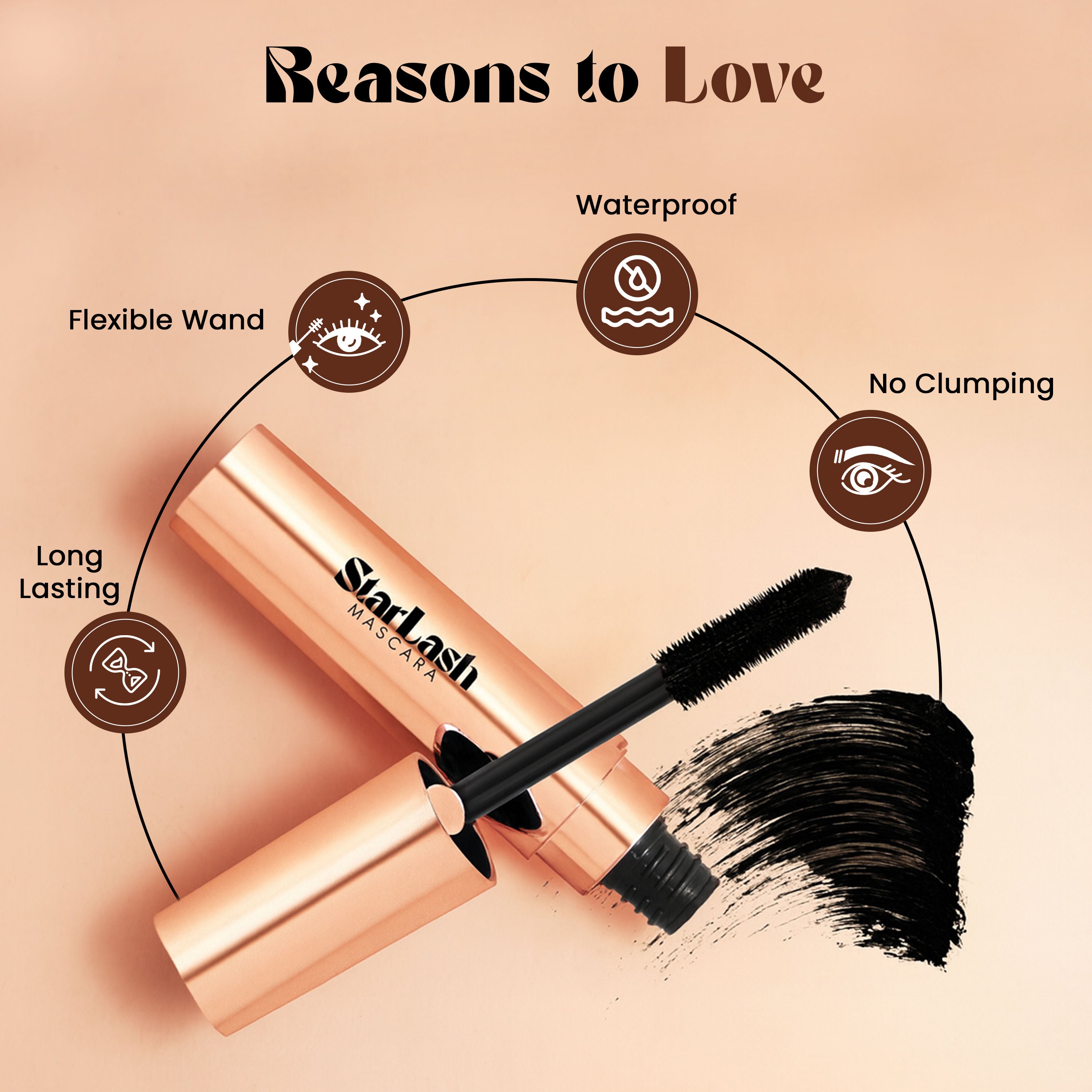 Star Lash Waterproof Mascara - Black