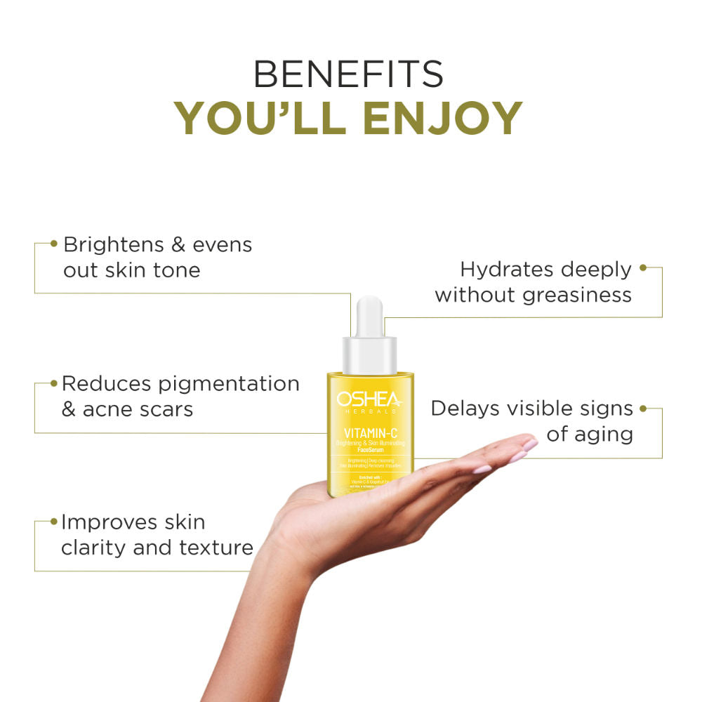 Vitamin C Brightening Face Serum With Grapefruit Extract, Reduces Pigmentation