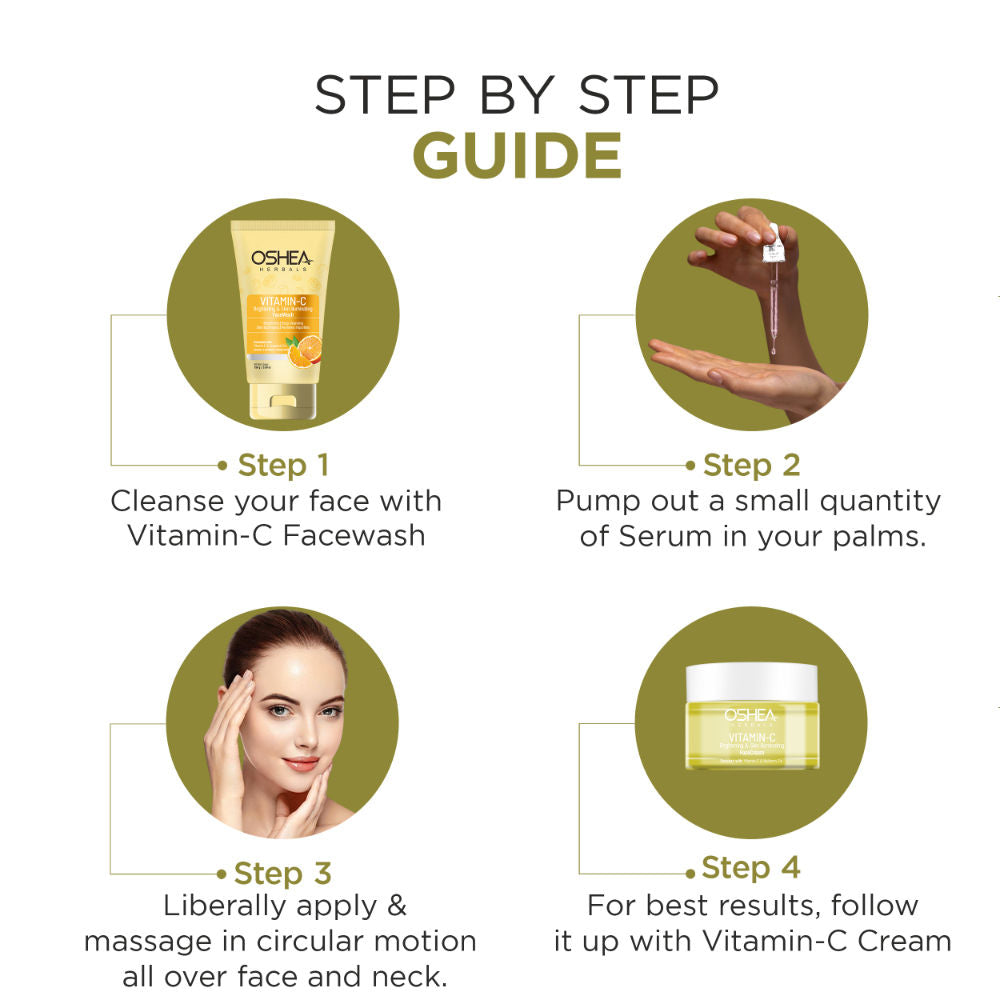 Vitamin C Brightening Face Serum With Grapefruit Extract, Reduces Pigmentation