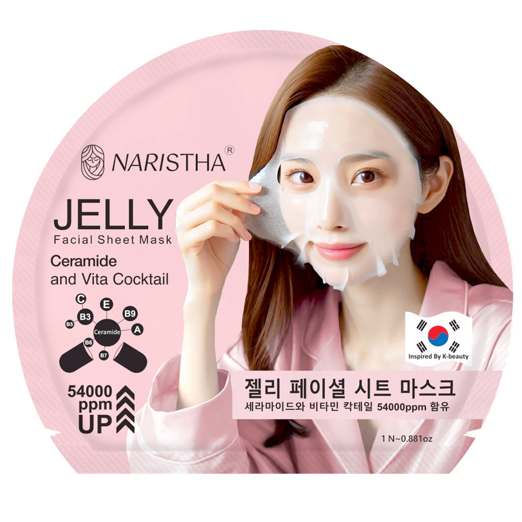 Ceramide Jelly Facial Sheet Mask - Ceramide & Vita Cocktail