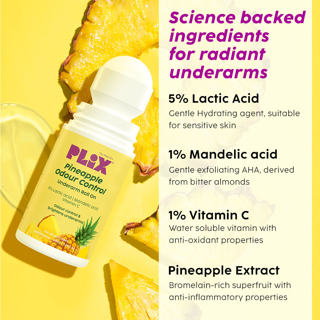 Pineapple Odour Control Underarm Roll-On
