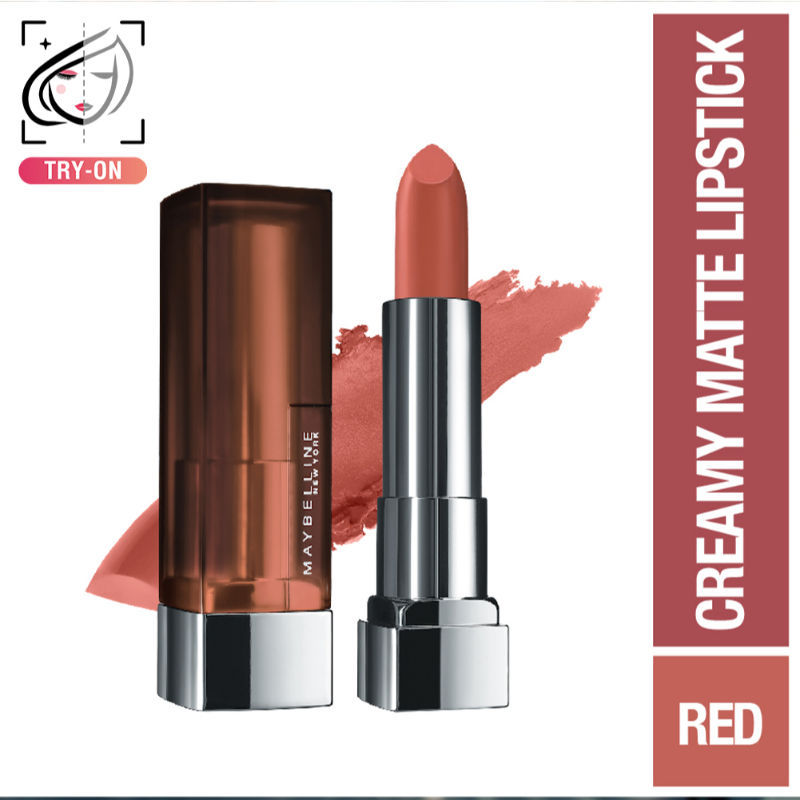 Maybelline Color Sensational Creamy Matte Lipstick, 12H Formula - 640 Red Liberation