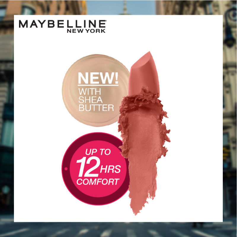 Maybelline Color Sensational Creamy Matte Lipstick, 12H Formula - 640 Red Liberation