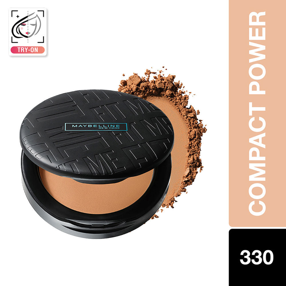 Fit Me Matte + Poreless 16H Oil Control Compact Powder - 310 Sun Beige - Toffee
