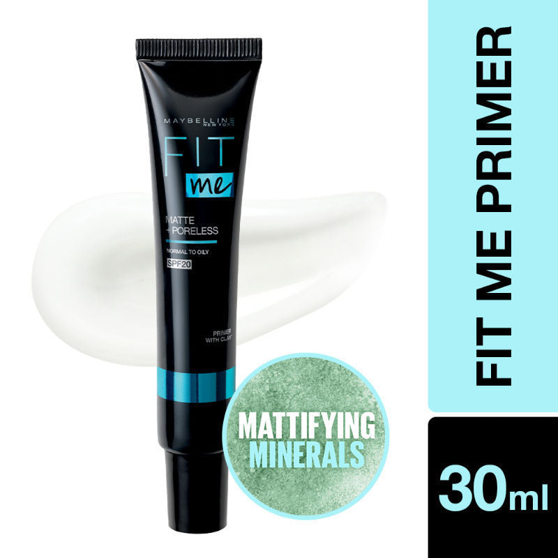 Fit Me Primer, Oil free and Non Comedogenic Formula - Matte+Poreless - Matte