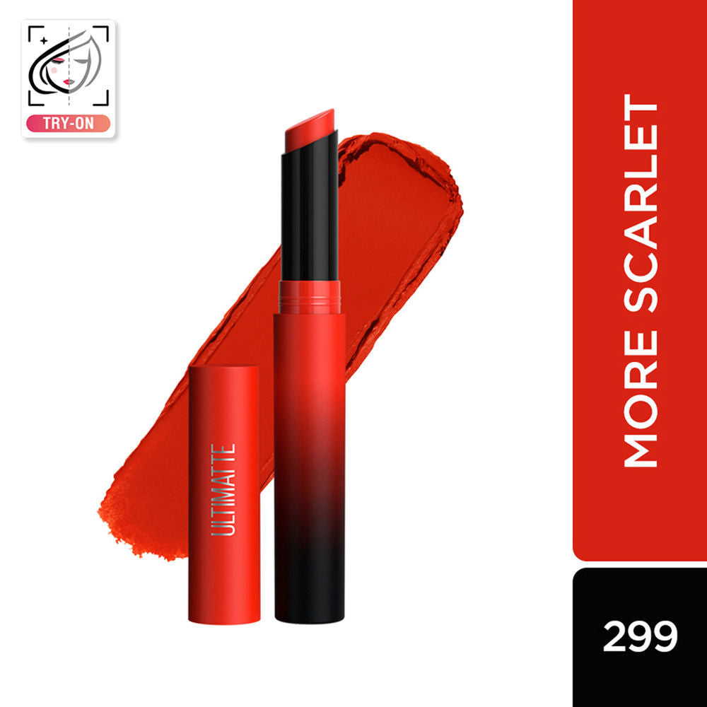 Color Sensational Ultimattes Lipstick, Matte Finish - More Ruby - More Scarlet