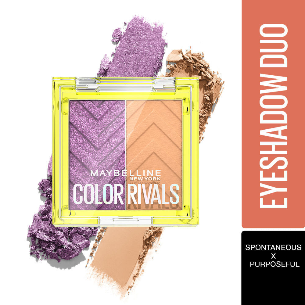 Color Rivals Longwear Duo Eyeshadow Palette - Spontenous X Purposeful