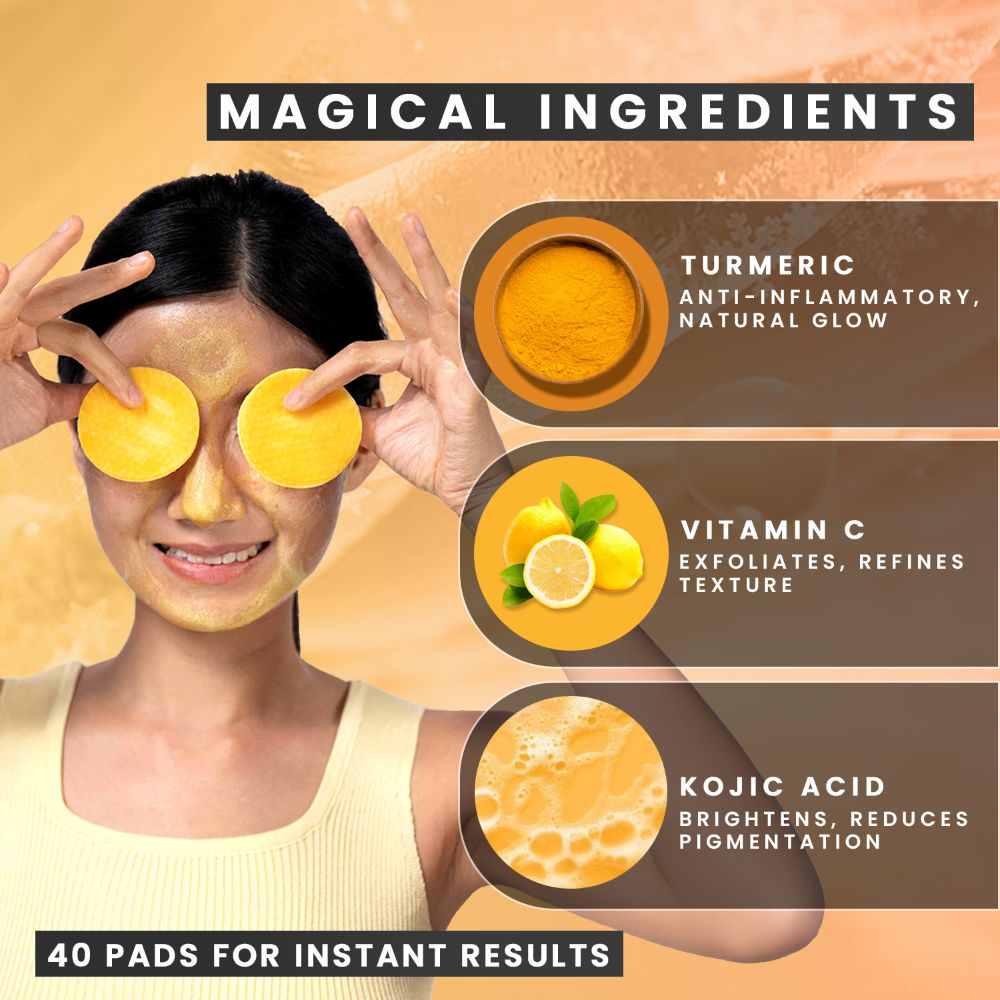 Turmeric & Kojic Acid Face Cleansing Pads