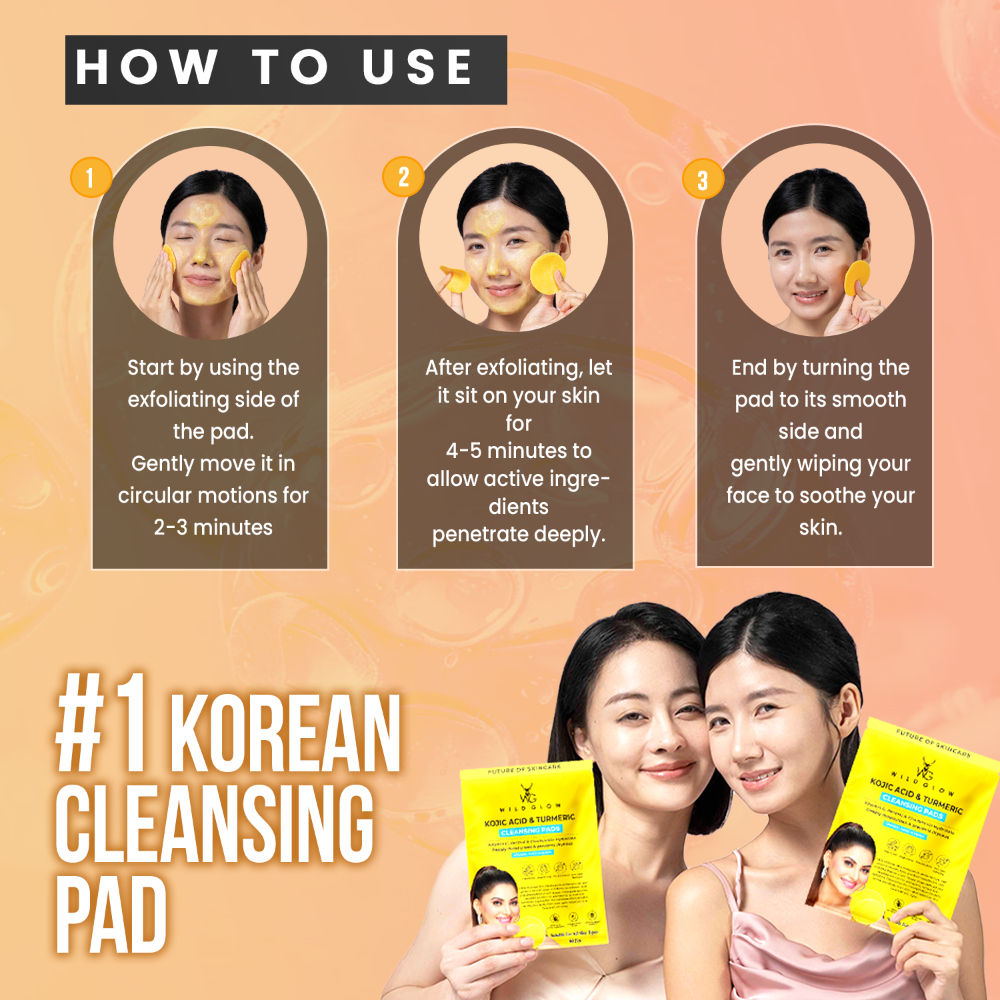 Turmeric & Kojic Acid Face Cleansing Pads