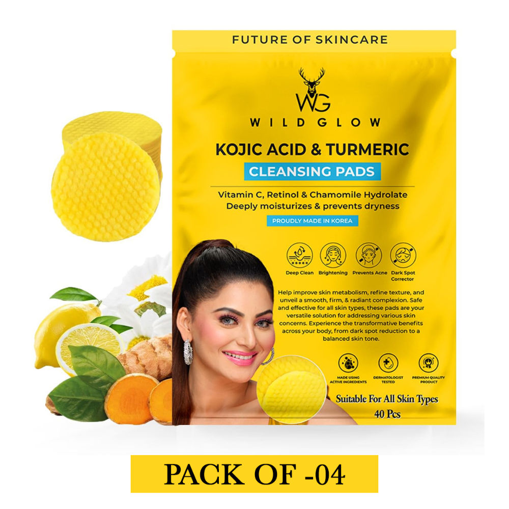 Turmeric & Kojic Acid Face Cleansing Pads - 4pcs