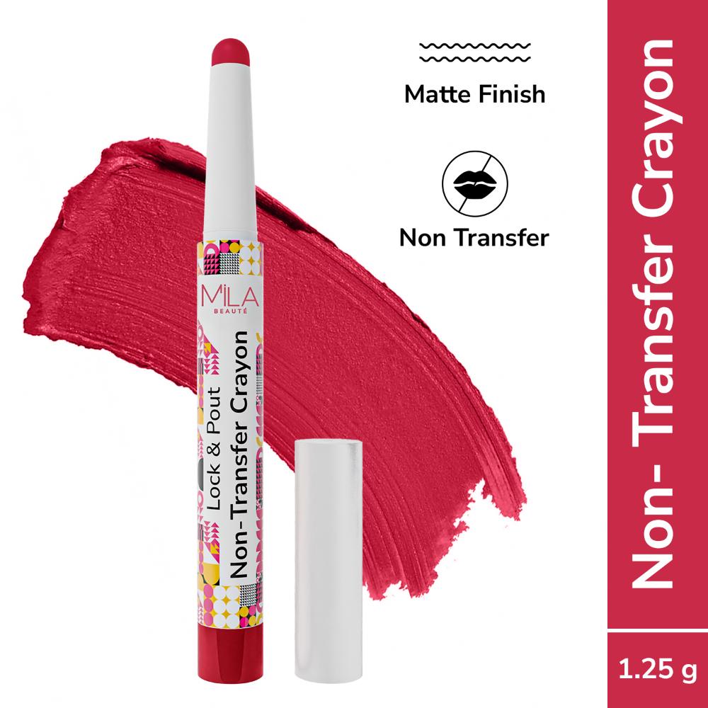 Lock & Pout Transfer - Proof Matte Crayon With Ceramides & Shea Butter - 10 Not Rn