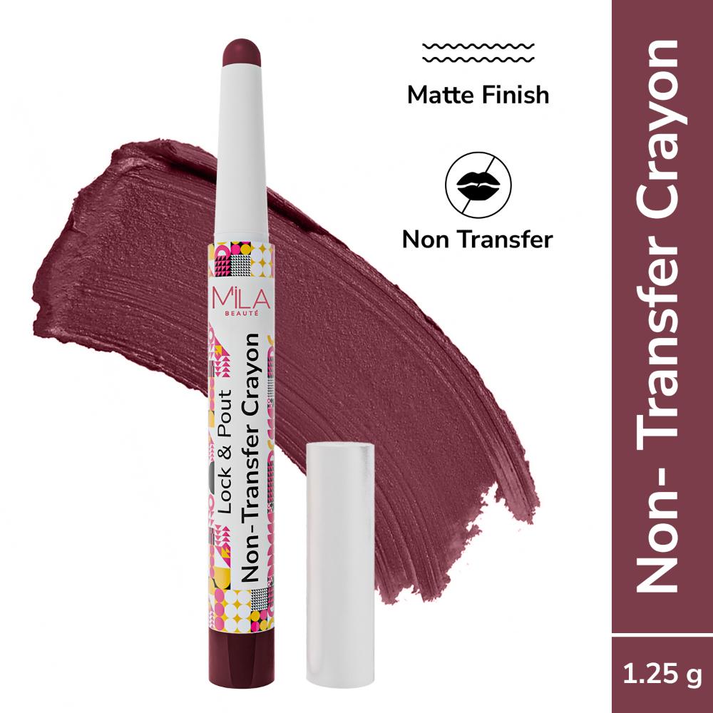 Lock & Pout Transfer - Proof Matte Crayon With Ceramides & Shea Butter