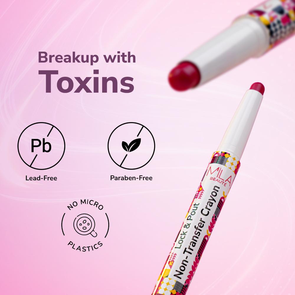 Lock & Pout Transfer - Proof Matte Crayon With Ceramides & Shea Butter