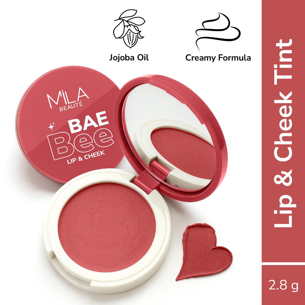 Baebee Lip & Cheek Tint With Jojoba Oil & Vitamin E Shade - 02 Orchid Pink