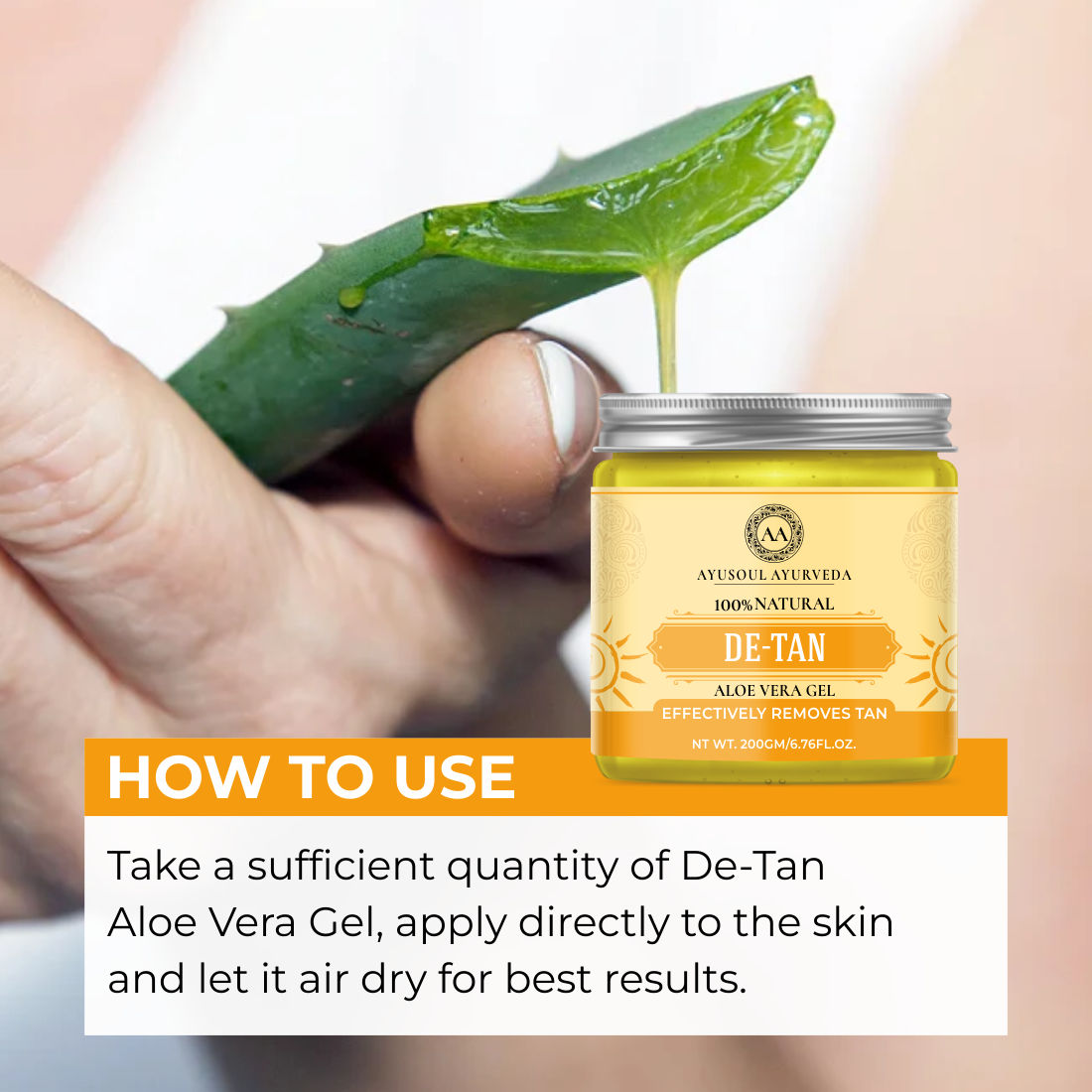 Detan Gel for Face & Body Skin Treatment