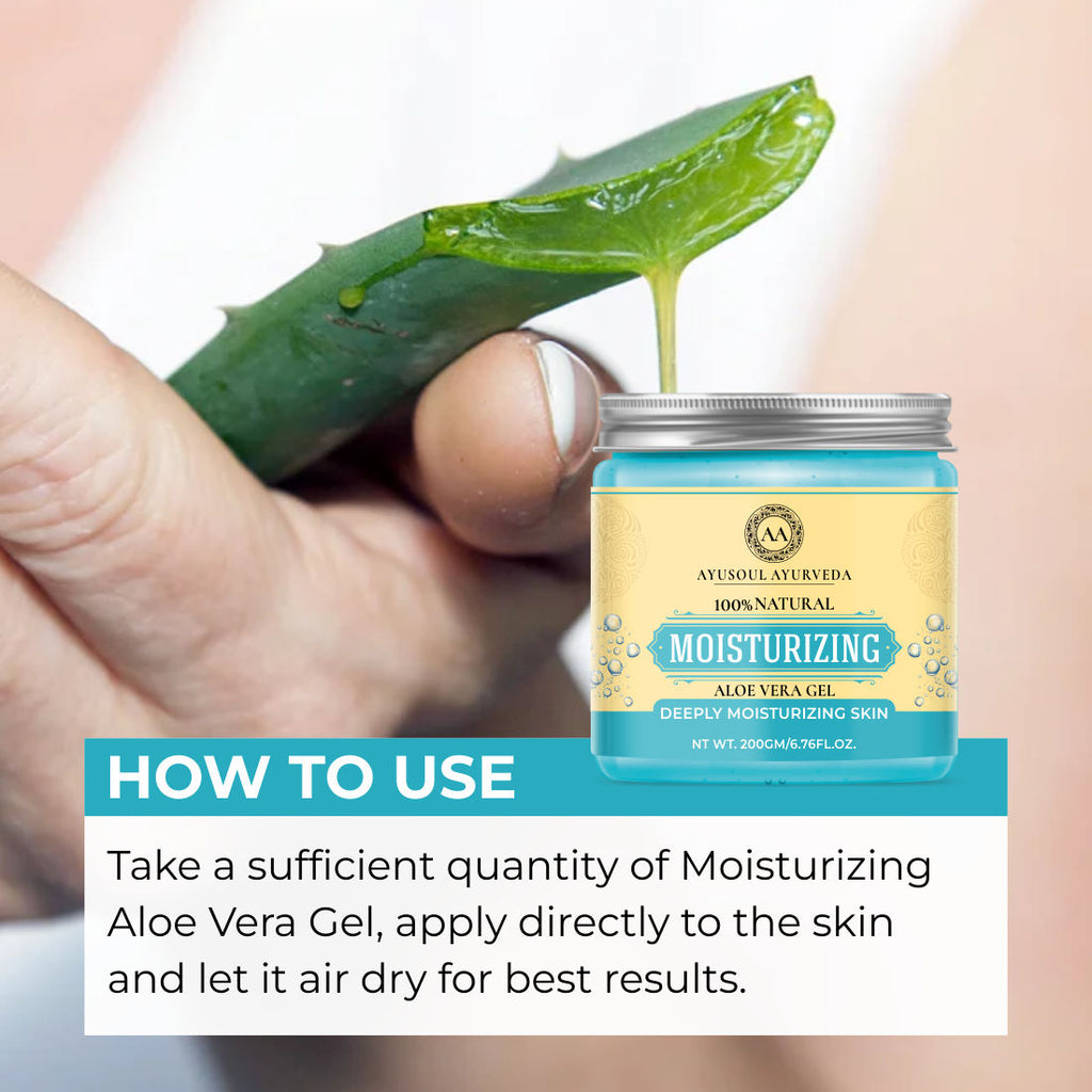 Moisturizer Aloe Vera Gel for Face & Body Skin Treatment