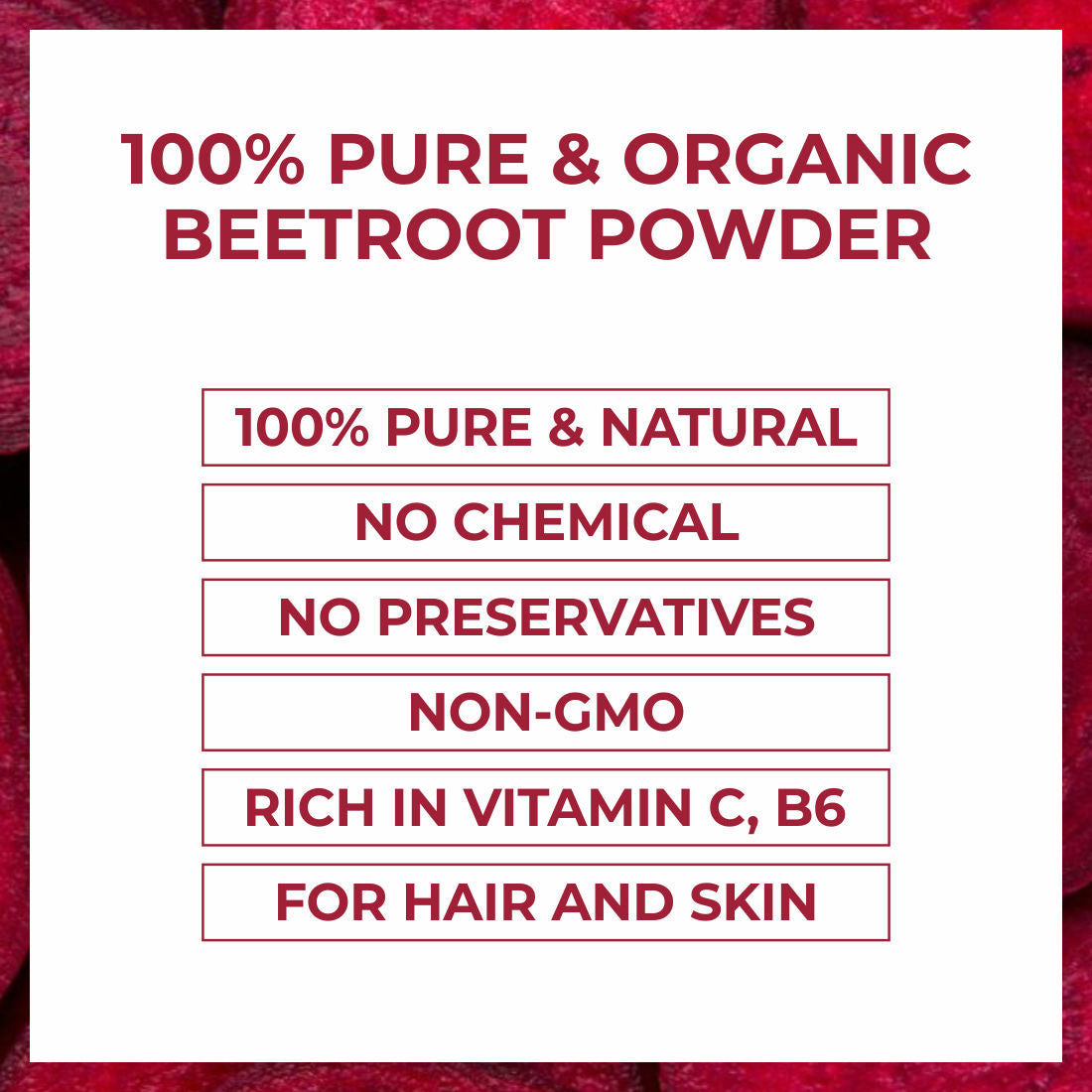 100% Natural & Pure Beetroot Powder