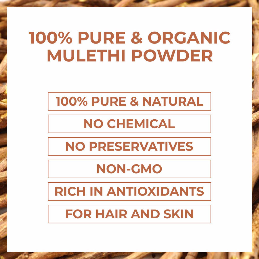 100% Natural Organic Mulethi Powder