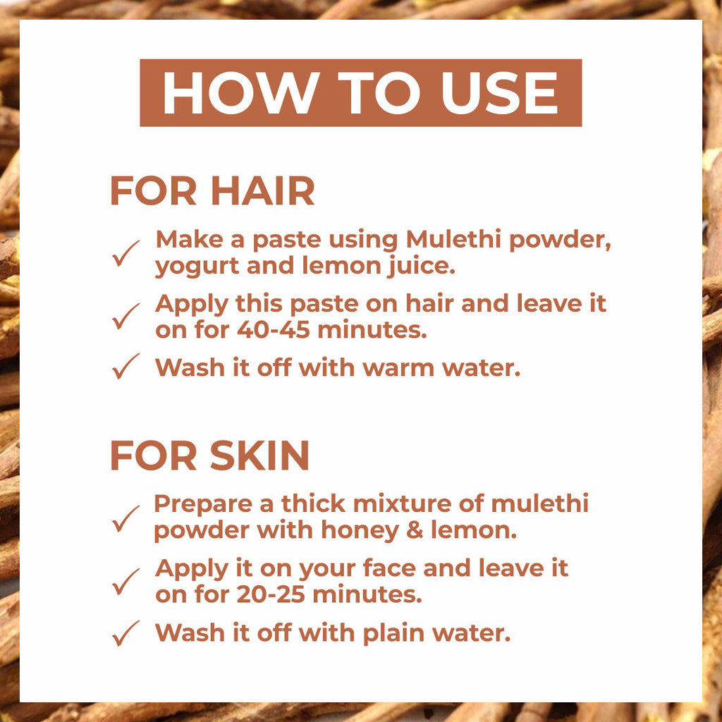 100% Natural Organic Mulethi Powder