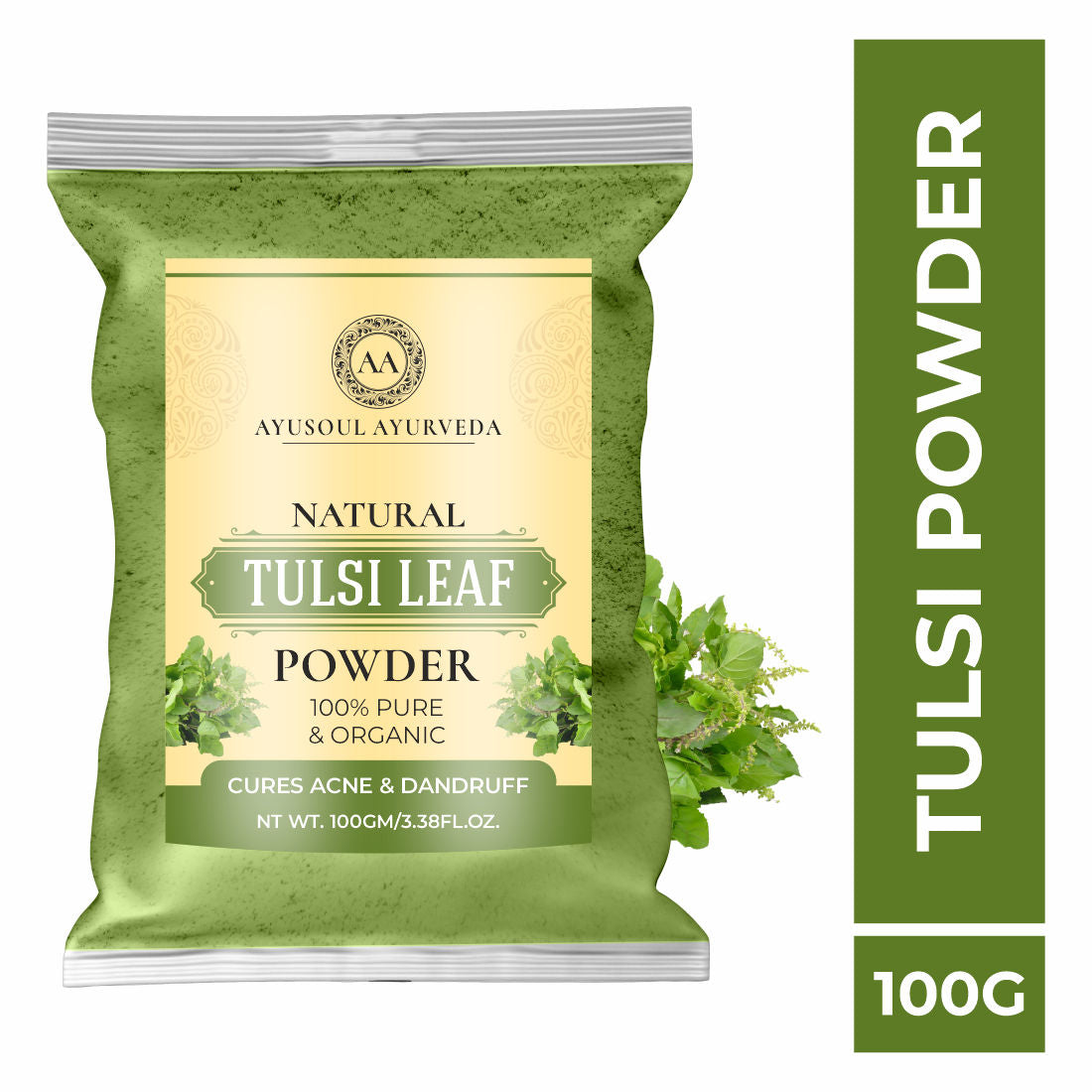 100% Pure Natural & Organic Tulsi (Basil) Leaf Powder