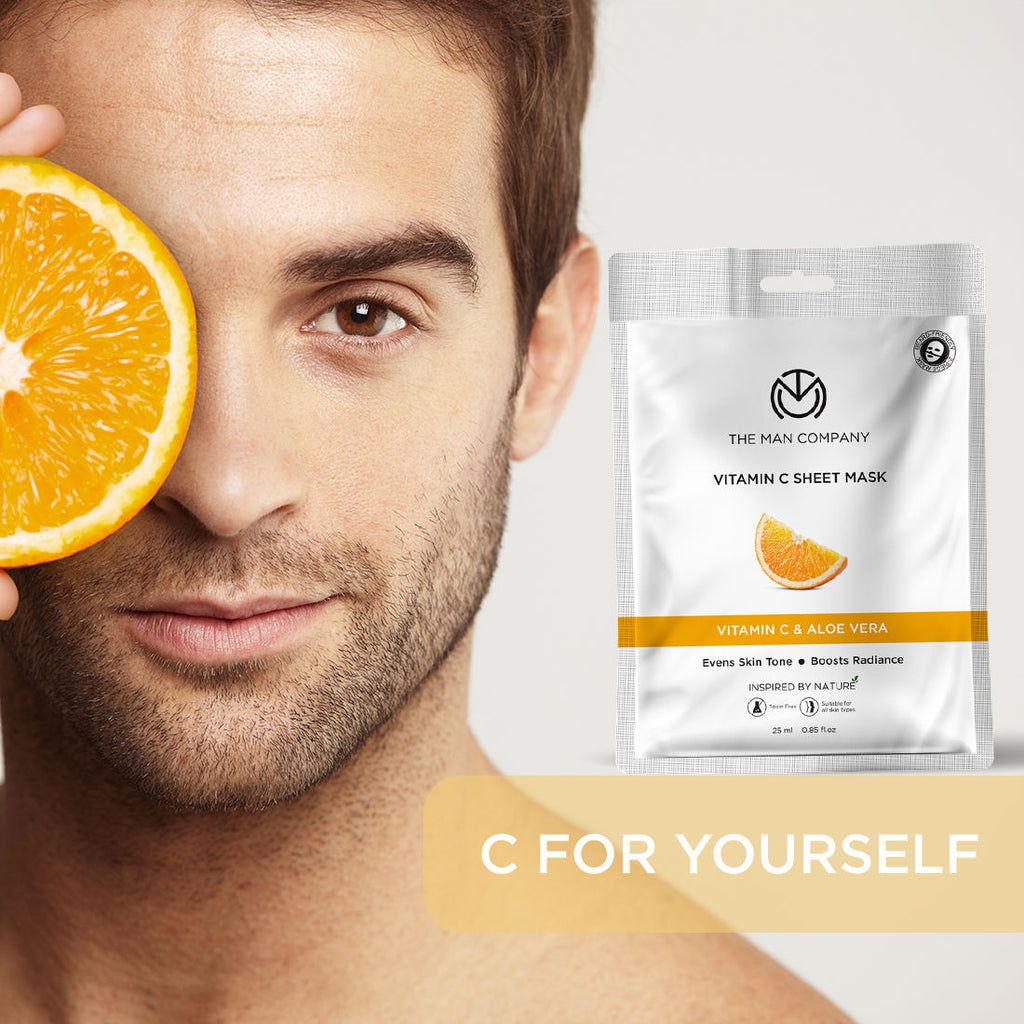 Vitamin C Sheet Mask With Hyaluronic Acid & Lemon