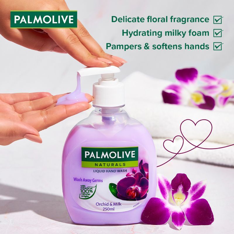 Naturals Orchid & Milk Hand Wash- Removes 99.9% Germs