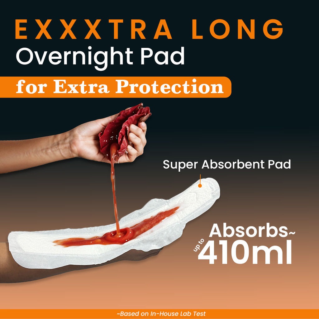 XXXL Relax Nights Ultra-Thin Overnight Sanitary Pads For Heavy Flow